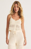 Z Supply Women's Tay Crochet Cropped Tank Top in Sea Salt