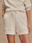 Varley Women's Atrium High Rise 4.5" Shorts in Ivory Marl Varley Women's Atrium High Rise 4.5" Shorts in Ivory Marl