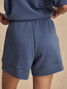 Varley Women's Atrium High Rise Shorts in Bijou Blue front view