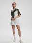 Varley Women's Clemency Mid Rise Skort in White detail view