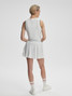 Varley Women's Clemency Mid Rise Skort in White back view