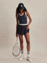 Varley Women's Clemency Mid Rise Skort in Blue Night front view