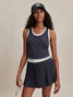 Varley Women's Clemency Mid Rise Skort in Blue Night detail view