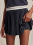 Varley Women's Clemency Mid Rise Skort in Blue Night back view