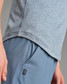 Rhone Atmosphere Tee Blue Stone/White detail