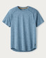 Rhone Atmosphere Tee Cape Blue Heather detail