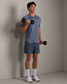 Rhone Atmosphere Tee Shale Blue front