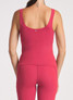 Thrive Societe Women's Endure U-Neck Tank Top in Solar Pink