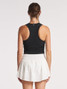 Thrive Societe Women's Endure Rib Bra Tank Top in Black