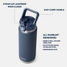 YETI Rambler 26 oz water bottle in stainless steel, angled view showing bottle design
