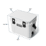 YETI Roadie 15 Hard Cooler shown from angled side view with exterior dimensions