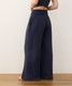 Marine Layer Women's Sophia Double Cloth Palazzo Pants in Indigo side view