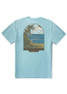 The Vissla Men's Cove Cosmic Wash Tee in Pacific Blue The Vissla Men's Cove Cosmic Wash Tee in Pacific Blue