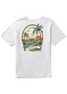 The Vissla Men's Captain Pocket Tee in White The Vissla Men's Captain Pocket Tee in White