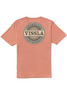 The Vissla Men's Scoundrels Tee in Papaya The Vissla Men's Scoundrels Tee in Papaya