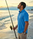 Vineyard Vines Bradley Stripe Sankaty Polo Ocean Breeze Blue detail view