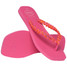 Havaianas Women's Slim Square Boho Flip Flops Pink Flux top view