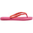 The Havaianas Women's Slim Square Boho Flip Flops in Pink Flux
