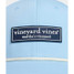 The Vineyard Vines Men's Rubber Patch Logo Performance Hat in Jake Blue
