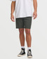 Billabong Men's Crossfire Submersible 19" Hybrid Shorts in Asphalt Grey side view