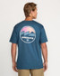 Billabong Men's Runner Premium Tee in Deep Blue close-up