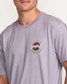 Billabong Men's Hollow Premium Tee in Light Purple side angle