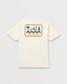 Billabong Men's Range A/Div Tee in Off White front view