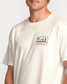 Billabong Men's Range A/Div Tee in Off White on-body view