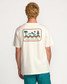 Billabong Men's Range A/Div Tee in Off White back view