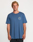 Billabong Men's Rockies A/Div Tee in Deep Blue front detail