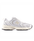 New Balance Women's 530 Shoes Silver Metallic Linen side view