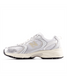 New Balance Women's 530 Shoes Silver Metallic Linen side view