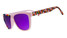 goodr We're Here to Slay OG Sunglasses Pink three-quarter view