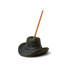 Paddywax Cowboy Hat Incense Holder Black side angle