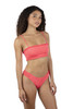 Hurley Women's Macrame Bandeau Bikini Top in Poppy