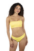 Hurley Women's Macrame Bandeau Bikini Top in Mimosa