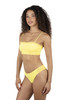Hurley Women's Macrame Bandeau Bikini Top in Mimosa