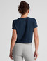 Beyond Yoga Women's Featherweight Supreme Cropped Tee in Nocturnal Navy