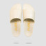 Fleks Women's East Beach Platform Slides Chamois top-down view
