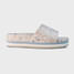 Fleks Women's East Beach Platform Slides Faded Denim sole view