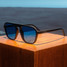 goodr Retro G Sunglasses Navy three-quarter view