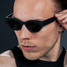 goodr Moon G Sunglasses Black three-quarter view