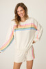 PJ Salvage Women's Over Rainbow Long Sleeve Top