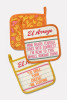 El Arroyo Marquee Pot Holders Set Baking Thing front