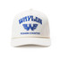 Seager x Waylon Jennings Country Snapback Hat in White side view