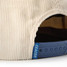 Seager Los Rios Corduroy Snapback Hat in Cream and Blue side view