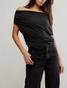 Free People Women's Blake Knit Top in Black Free People Women's Blake Knit Top in Black