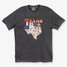 TYLER'S Texas Map Tee Pepper Black front view