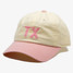 TYLER'S Texas Two Tone Snapback Cap White and Pink left view