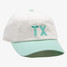 TYLER'S Texas Two Tone Snapback Cap White and Tiffany Blue right view